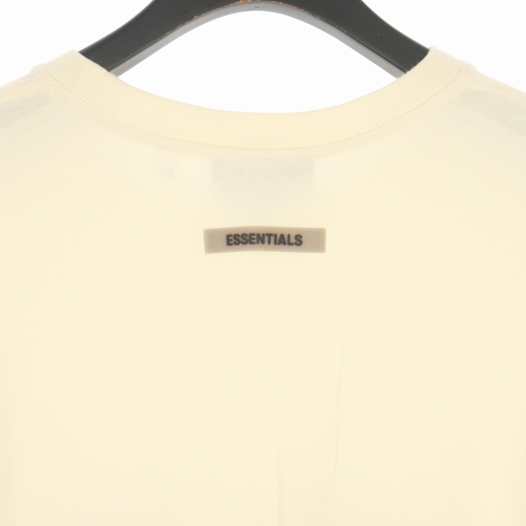 エフオージー エッセンシャルズ FOG ESSENTIALS ラバーロゴ Tシャツ カットソー 半袖 L クリーム メンズの画像3