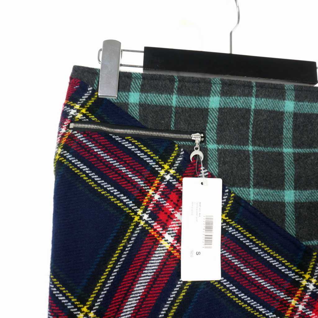 未使用品 マリーンセル MARINE SERRE 22AW TARTANS WRAP SKIRT タータンチェックラップ スカート S マルチカラー S059FW22XU レディース_画像3