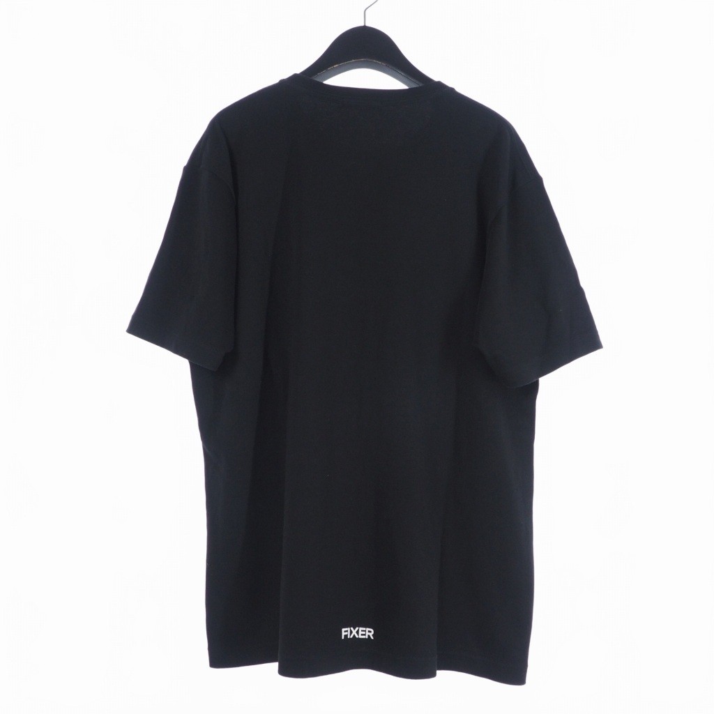 フィクサー FIXER Print Crew Neck T-shirt プリント クルーネック Tシャツ 半袖 ロゴ XL 黒 ブラック FTS02 メンズ_画像2