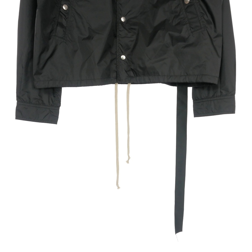 未使用品 ダークシャドウ DRKSHDW Rick Owens SNAPFRONT JKT コーチジャケット ブルゾン L ブラック 黒 DU01B7782 NDPE3 メンズ_画像4