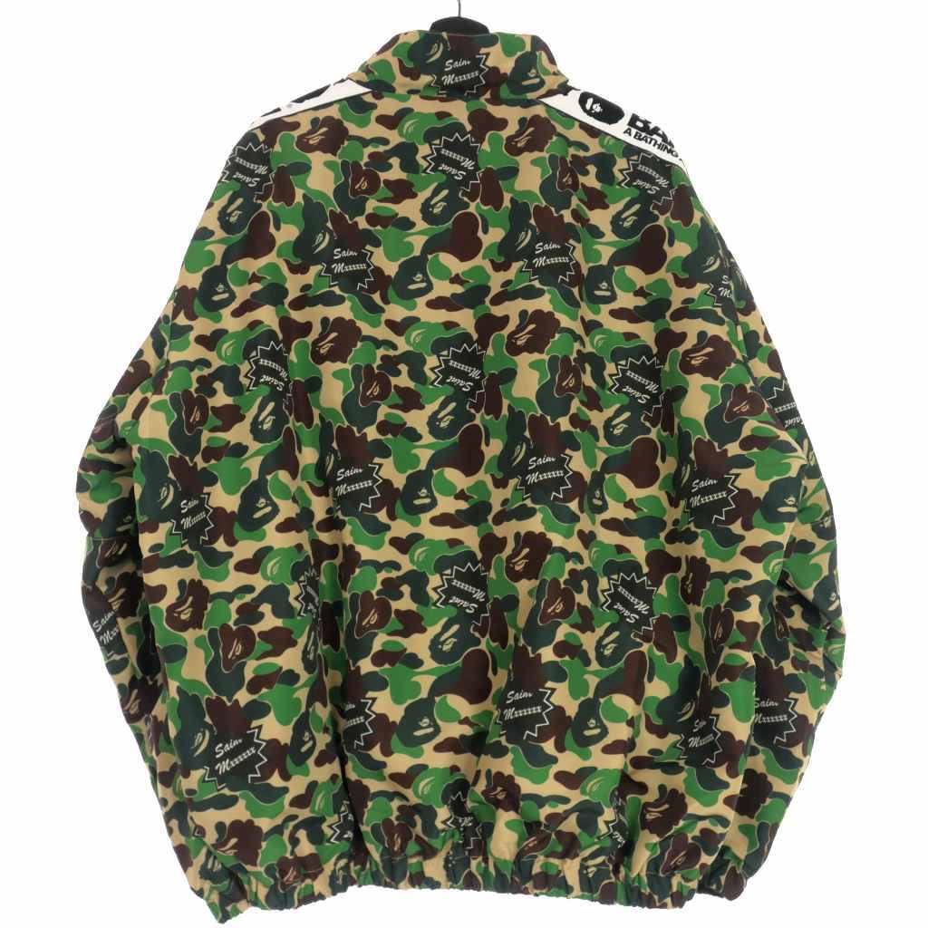 未使用品 アベイシングエイプ A BATHING APE × セントマイケル SAINT MICHAEL 24SS AP_TRACK JKT / ST APE トラックジャケット ブルゾン_画像2