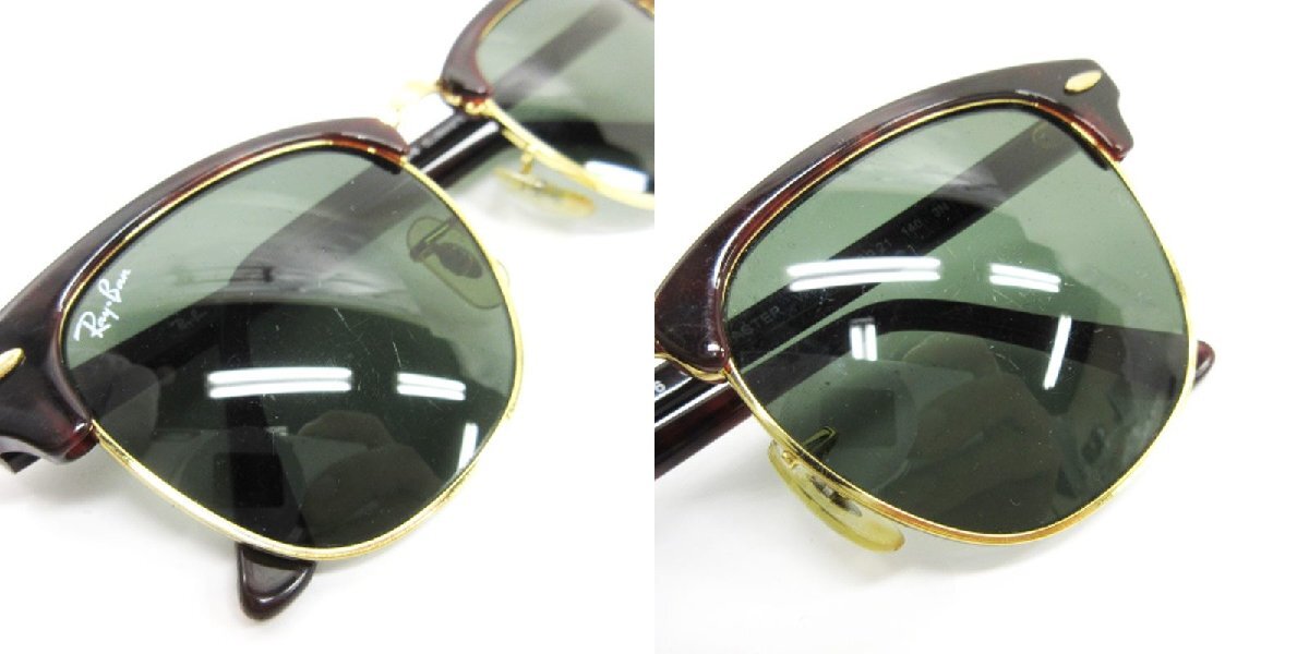 レイバン RAY BAN CLUBMASTER CLASSIC クラブマスター クラシック サングラス コンビフレーム スクエア RB3016 ブラウン系 49□21 140 メン_画像7