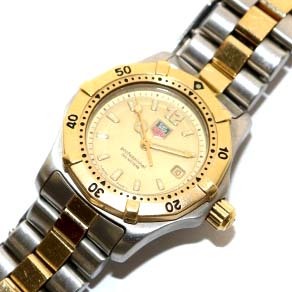 TAG HEUER 2000シリーズ professional 腕時計 ウォッチ クオーツ アナログ 3針 SS デイト シルバー色 ゴールド色 WK1321の画像4