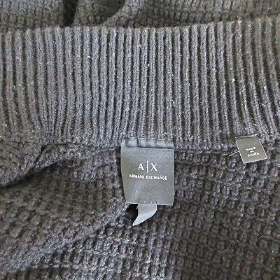 アルマーニエクスチェンジ A/X ARMANI EXCHANGE ニット テーラードジャケット ブレザー ウール混 黒 L 国内正規品 0402 IBO51 メンズ_画像8