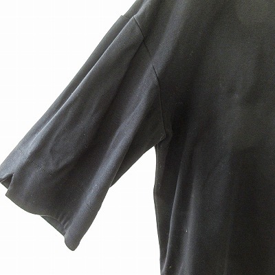 パリゴ PARIGOT 美品 近年モデル ワイド カットソー Tシャツ 7分袖 ボートネック 黒 38 0401 IBO51 レディース_画像5