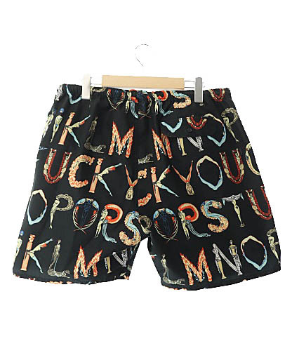 シュプリーム SUPREME 18SS Alphabet Water Short アルファベット ウォーター ショーツ 水陸両用 ショート パンツ L 黒 ブラック ☆AA★ 24_画像2