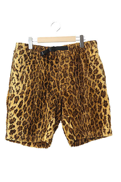 シュプリーム SUPREME 14SS Fur Belted Short レオパード ヒョウ柄 ファー ベルテッド ショーツ ショート パンツ 32 茶 ブラウン ☆AA★ 24の画像1