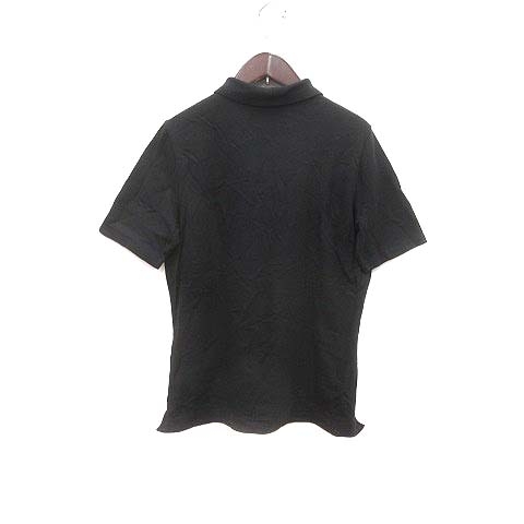 トミーヒルフィガー TOMMY HILFIGER ポロシャツ カットソー ワンポイント 半袖 M 黒 ブラック /YK メンズ_画像4