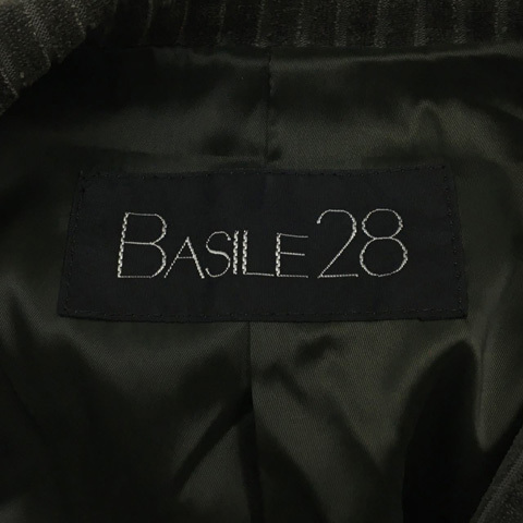 バジーレ BASILE 28 ジャケット テーラード シングル ロールアップ センターベント 肩パッド 長袖 7 グレー レディース_画像5