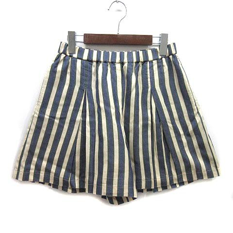  Payton Place PEYTON PLACE top and bottom setup stripe no sleeve tops culotte pants M ivory navy 