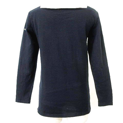  Le Minor Leminor square neck cut and sewn long sleeve plain tops France made approximately S size navy blue navy #052 lady's 