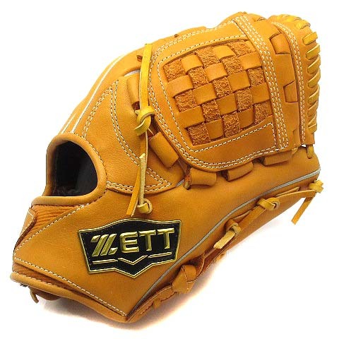 新品同様 ゼット ZETT ゼロワンステージシリーズ 少年軟式グラブ グローブ 投手 内野手用 LH 右投げ オレンジ 少年野球 BJGB71230の画像1