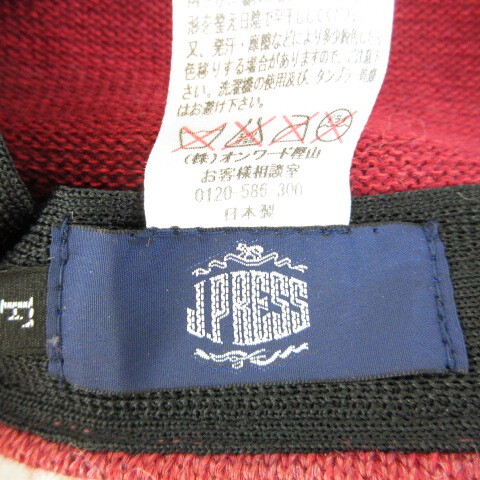 JPRESS ハンチング 帽子 赤 F *T799 メンズ_画像3