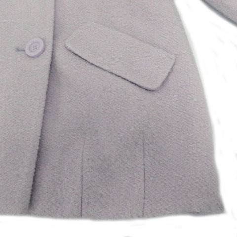  unused goods Liz Lisa LIZ LISA coat Chesterfield coat double sleeve race up ribbon nappy wool . purple series lavender 0
