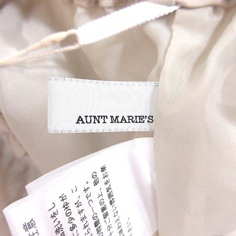 未使用品 アントマリーズ Aunt Marie's マーメイドスカート フレア ロング F ベージュ /CT レディース_画像6