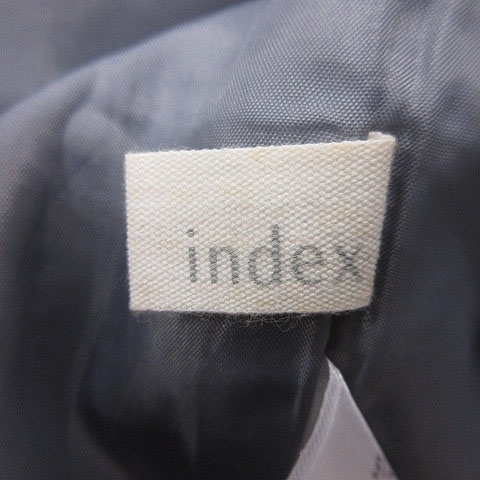 インデックス INDEX タイトスカート ロング 千鳥格子 ウエストマーク M 黒 ブラック 白 ホワイト /MS レディース_画像5