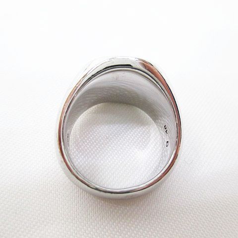 トムウッド TOMWOOD 925 SILVER ゼブラマーブルリング 指輪 オーバルリング 48 シルバー系 総重量10.5ｇ アクセサリー メンズ レディース_画像8