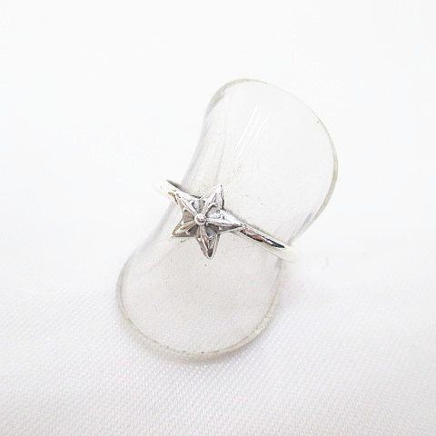【 大感謝セール】 925 HEARTS CHROME クロムハーツ SILVER メンズ アクセサリー シルバー系 1.7g 総重量 シルバー系 指輪 8号 リング スター バブルガム 指輪