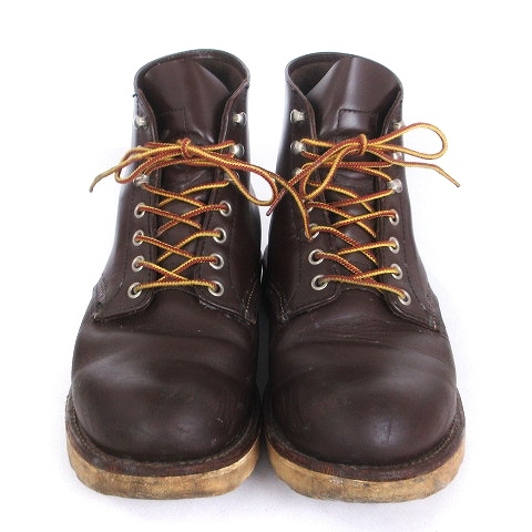 レッドウィング REDWING クラシックワーク Classic Work 6 ワークブーツ 現行タグ 羽 レザー 8134 茶 ブラウン 8 26cm位 靴 メンズの画像3