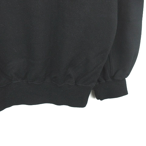 ケンゾー KENZO GOLF ロゴ刺繍 長袖 カットソー ゴルフウェア 黒 ブラック 4 メンズ_画像7