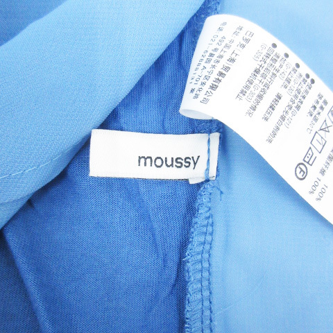  Moussy moussy кардиган тонкий длинный длина переключатель прозрачный одноцветный F синий голубой /FF29 #MO женский 
