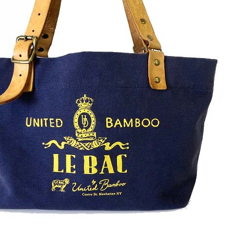  United Bamboo UNITED BAMBOO сумка большая сумка парусина натуральная кожа руль Logo принт темно-синий темно-синий желтый цвет сумка 