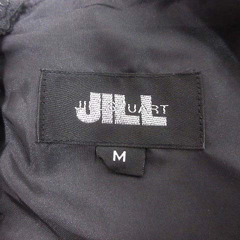 ジルバイジルスチュアート JILL by JILLSTUART ワンピース ミニ チュール ドッキング 花柄 フレンチスリーブ M 黒 紺 /YK レディース_画像6