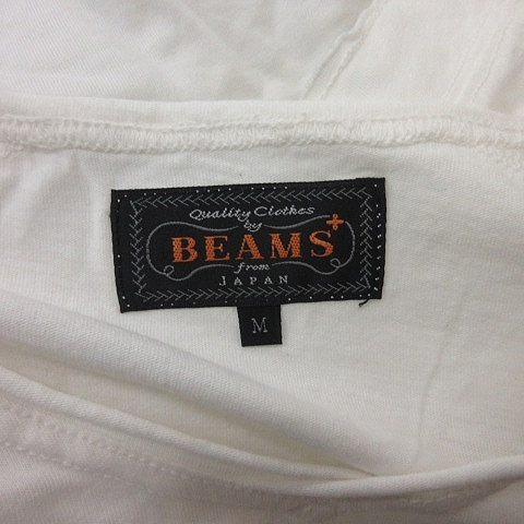 ビームス BEAMS Tシャツ カットソー 半袖 Vネック M 白 ホワイト /YI メンズ_画像5