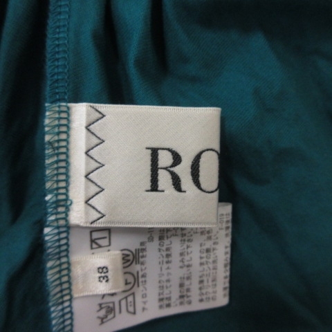 ロペ ROPE カットソー ペプラム 半袖 38 緑 グリーン /YI レディース_画像5