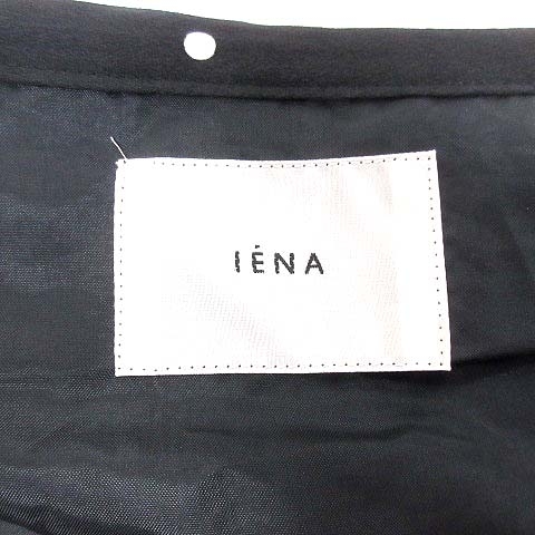 イエナ IENA フレアスカート ロング ウエストマーク ドット 40 黒 ブラック /YK レディース_画像6