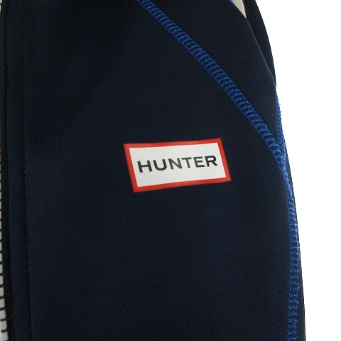 ハンター HUNTER ワンピース ジップアップパーカー ノースリーブ ジップアップ 紺 ネイビー S ■SM1 レディース_画像6