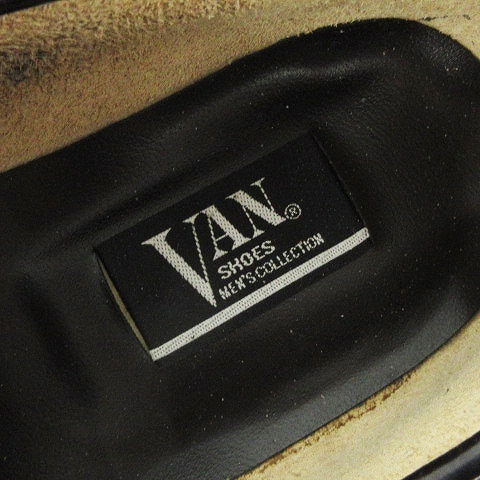 VAN SHOES ペニー ローファー スリッポン レザー 黒 ブラック 26 靴 ■SM1 メンズ_画像6