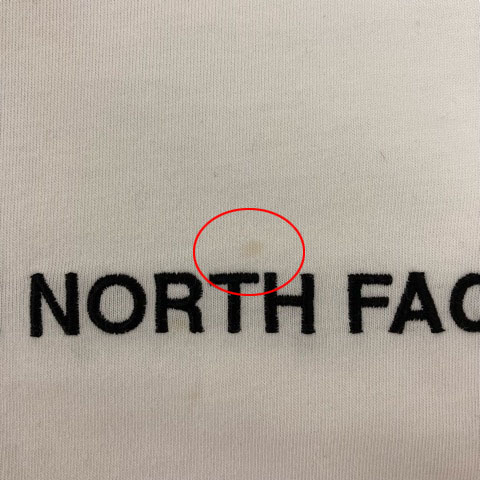 ザノースフェイス THE NORTH FACE NTW3201X Tシャツ カットソー クルーネック 刺繍 無地 半袖 L 白 ホワイト 黒 ブラック レディース_画像9