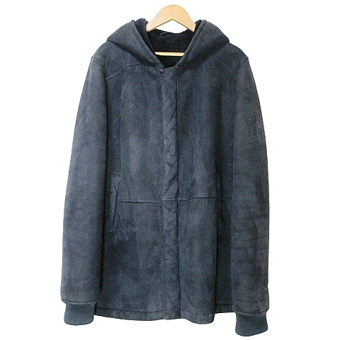 oli vi eliOLIVIERImelino mouton coat fur fur sheepskin Zip up Italy made 56 Japan size 3L corresponding black IBO51