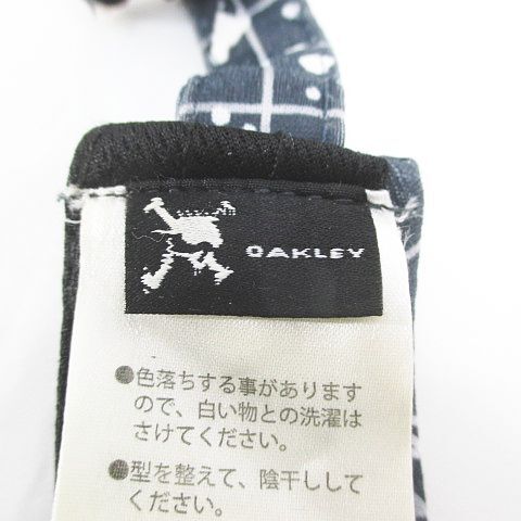 オークリー OAKLEY ゴルフウェア サンバイザー 帽子 灰系 グレー ロゴ 文字 刺繍 ワッペン アジャスター メンズ_画像6