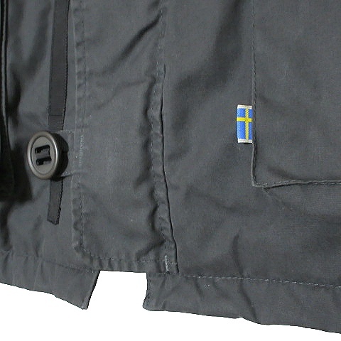 fe-rula- Ben travel FJALLRAVEN TRAVEL N/-3B Mod's Coat cotton inside fake fur hood Zip up M black black IBO51 X