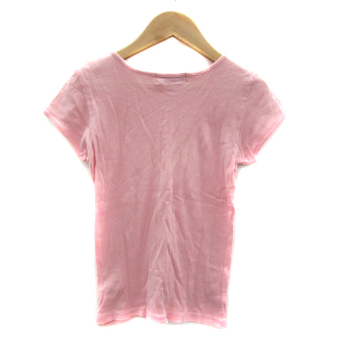  Juicy Couture JUICY COUTURE T-shirt cut and sewn short sleeves round neck plain S pink /YS21 lady's 