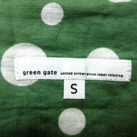 グリーンレーベルリラクシング ユナイテッドアローズ green gate スカート フレア ミモレ ロング ドット レディース_画像5