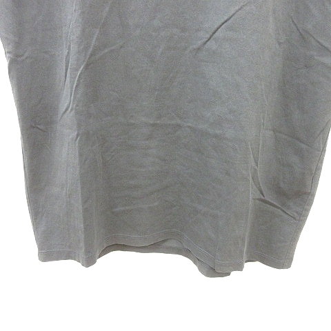 ココディール COCO DEAL カットソー Tシャツ クルーネック プリント 半袖 2 グレー /MN メンズ_画像4