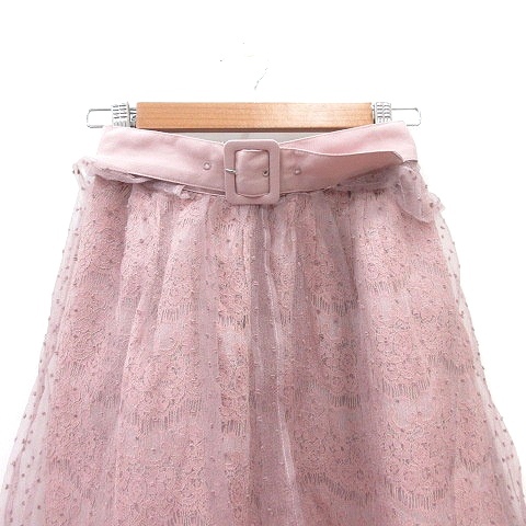  Liz Lisa LIZ LISAchu-ru skirt flair mi leak long Grace 0 pink /MN lady's 