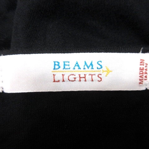 ビームスライツ BEAMS Lights カットソー Vネック 半袖 M 黒 ブラック /RT レディース_画像5