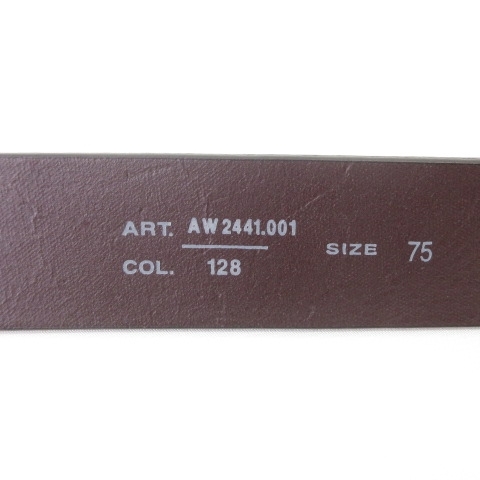 未使用品 リプレイ REPLAY タグ付き クラストレザーベルト イタリア製 AW2441 黒 ブラック 75cm レディース_画像5