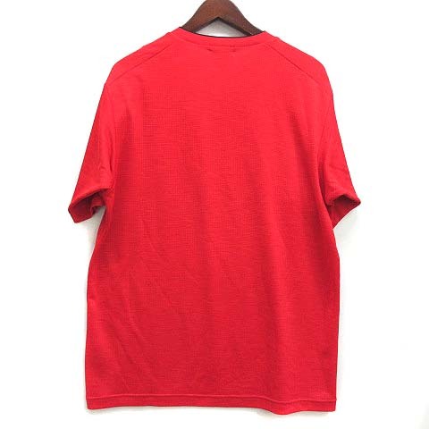 ヨネックス YONEX トレーニング シャツ 半袖 ワンポイント レッド 赤 O メンズの画像2