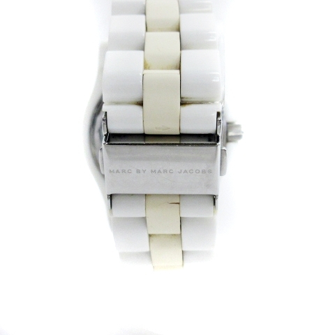 マークバイマークジェイコブス MARC by MARC JACOBS 腕時計 クォーツ アナログ MBM4523C ホワイト ■GY13 レディース_画像4