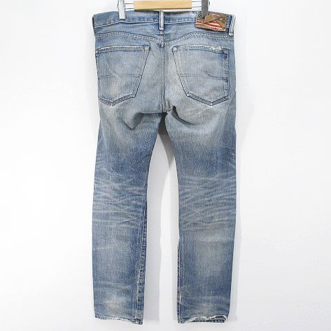 デニム&サプライ ラルフローレン DENIM & SUPPLY RALPH LAUREN ロング丈 デニムパンツ 34/32 インディゴ系 ジップフライ ポケット 綿 コッ_画像2