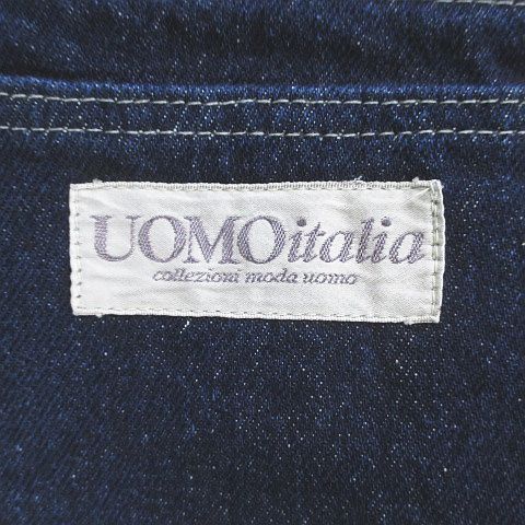 Interwood Company UOMOitalia デニムパンツ ジーンズ ジップフライ 27 紺系 ネイビー インディゴ イタリア製 綿 コットン レディース_画像6