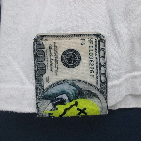 スタッドマフィン STUD MUFFIN 半袖 Tシャツ カットソー 2 白系 ホワイト 日本製 ロゴ 文字 刺繍 綿 コットン メンズ_画像6