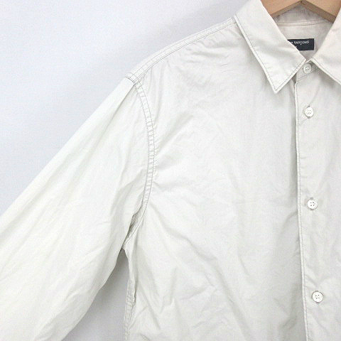 コムデギャルソンオム COMME des GARCONS HOMME AD2020 L/S COTTON SHIRT 長袖 コットンシャツ HG-B008 グレー S メンズ_画像4