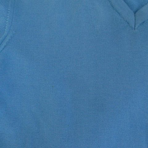  J Lindberg J.LINDEBERG sport wear Golf long sleeve knitted sweater M light blue series light blue wool wool V neck Logo men's 