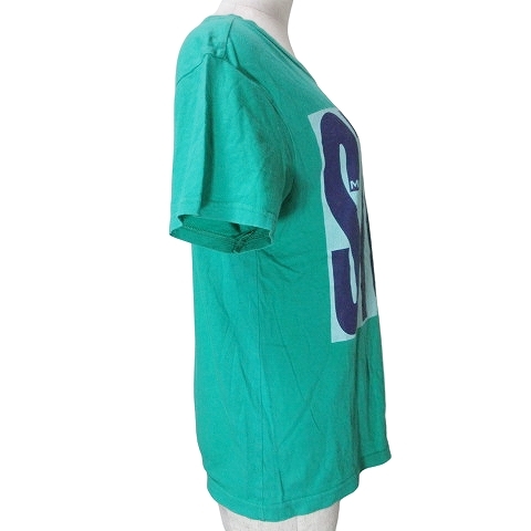  Mark Jacobs MARC JACOBS короткий рукав футболка cut and sewn принт вырез лодочкой S зеленый зеленый #GY14 X женский 